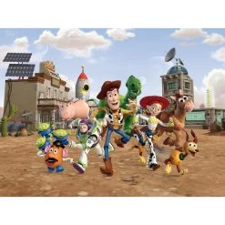 Disney Fotobehang - Toy Story - Beige, Groen En Geel - 360 X 270 Cm
